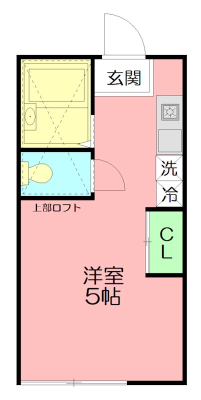カフー茅ヶ崎 202号室 間取り