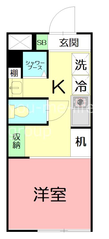 マイメゾン愛甲石田 205号室 間取り