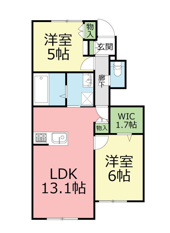 メゾン ド ステラ 102号室 間取り