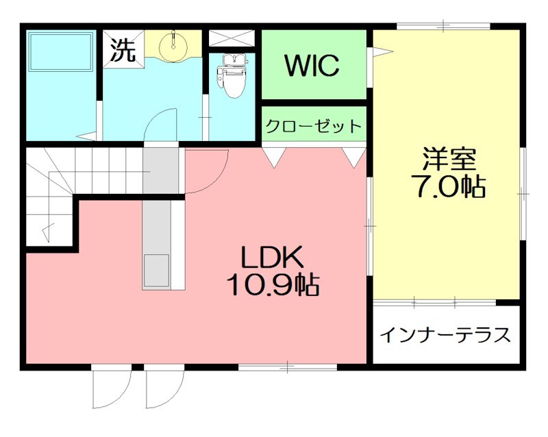 エストレヤ 202号室 間取り