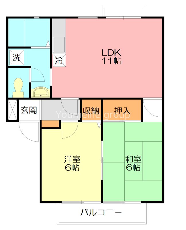 ニューハビテーション 103号室 間取り