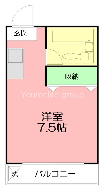 メゾン・ド・ブラン東海大学前 A105号室 間取り