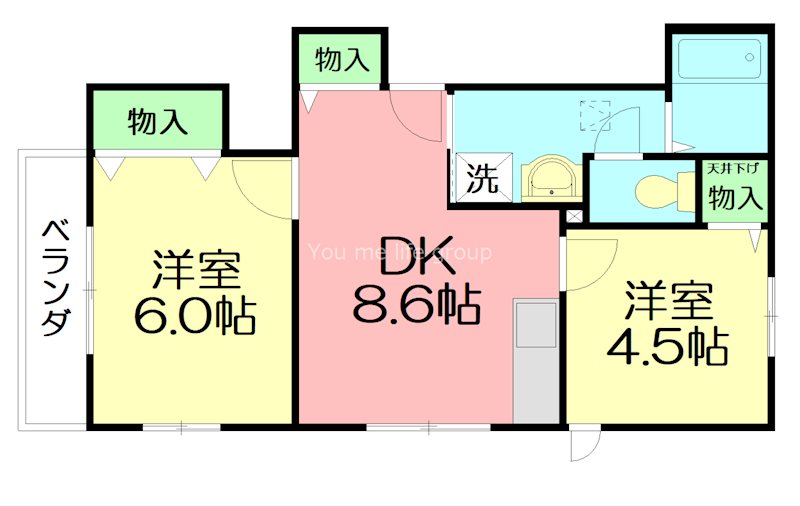 ヴィラコート鵠沼 202号室 間取り
