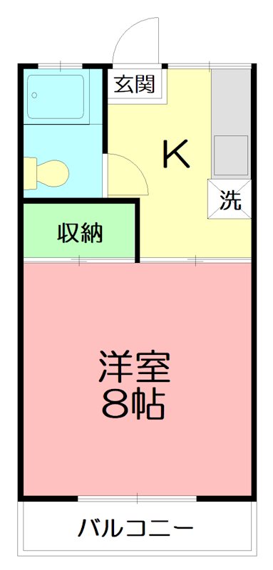コーポ青木 101号室 間取り