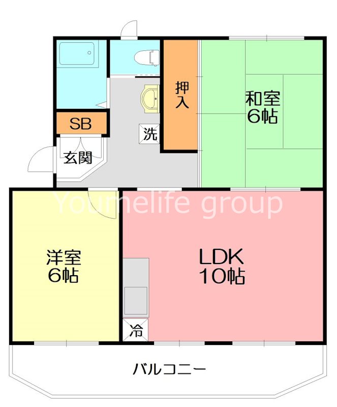 神谷第一ハイツ 301号室 間取り