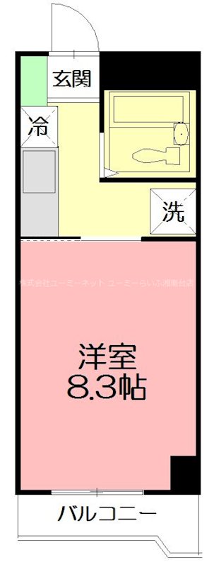 シャンベール湘南 404号室 間取り