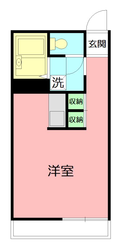 ヴィラ萩山B 205号室 間取り