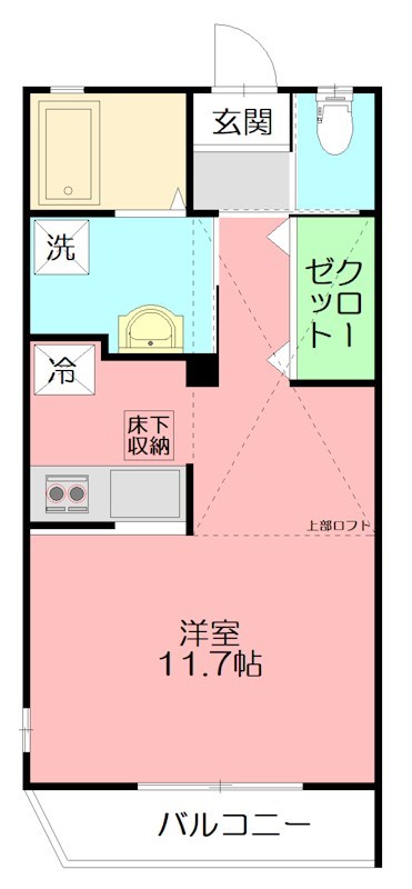 ティアレ湘南 102号室 間取り