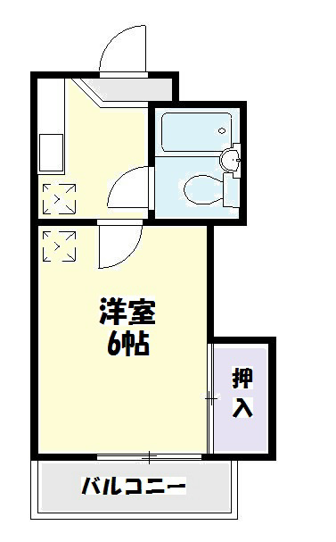 すずらんハイツ 101号室 間取り