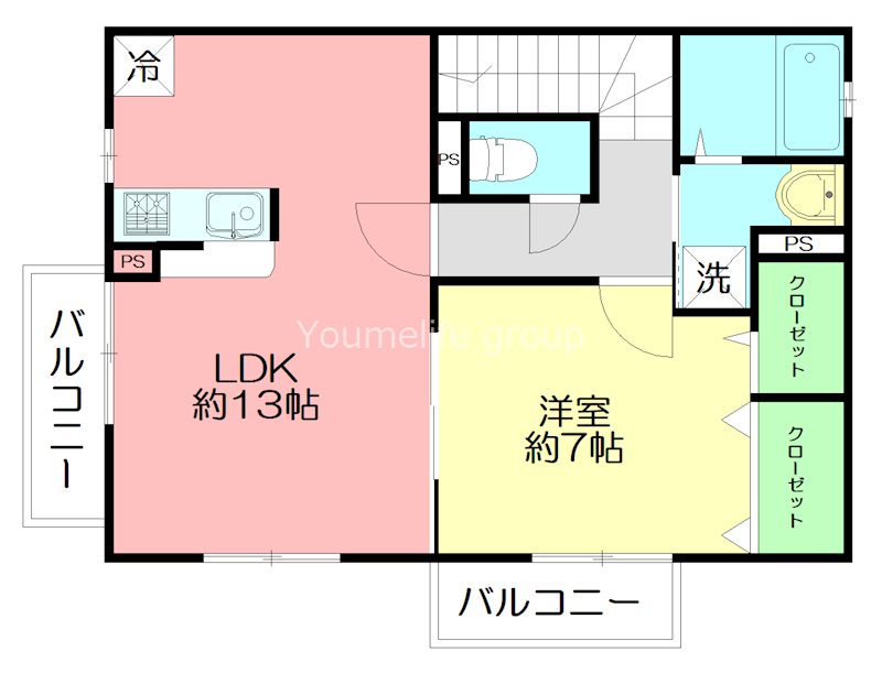 アムール　パスティック 202号室 間取り