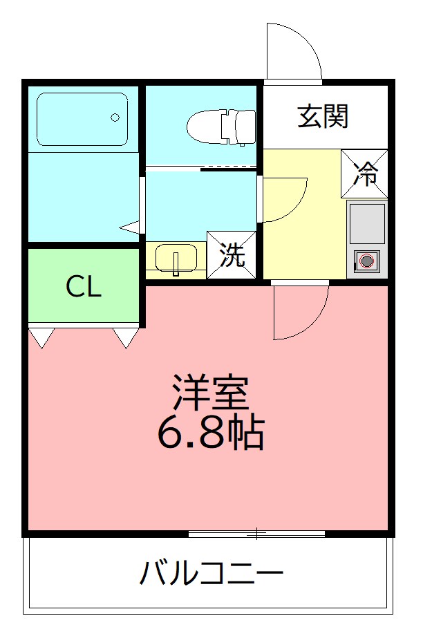 ドミール渋谷 203号室 間取り