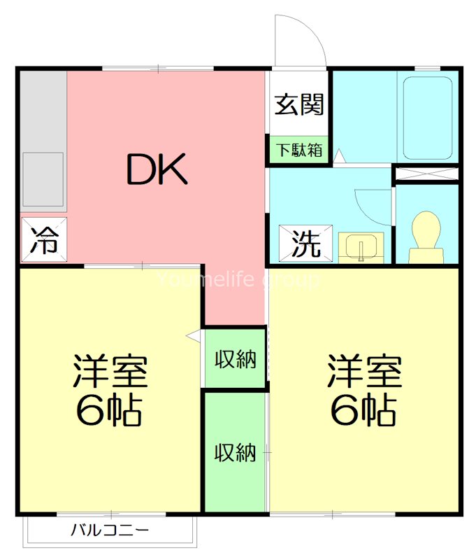 エンゼルハイツ 202号室 間取り