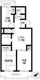コートビレッジ辻堂 302号室 間取り