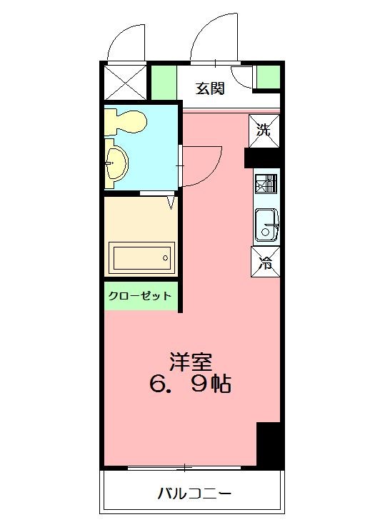 カレッジテラス東海大学前A棟 120号室 間取り