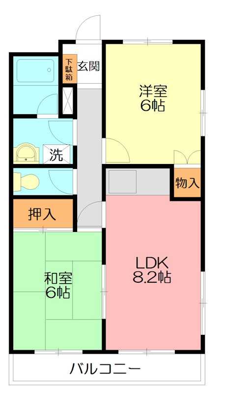 小沢ハイツ 303号室 間取り