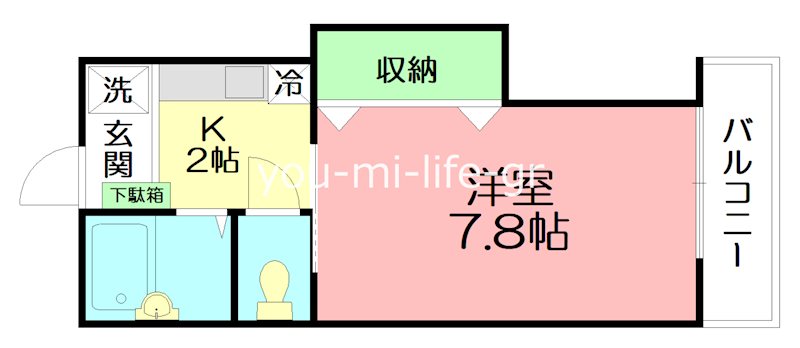 クレール・シェソワ 103号室 間取り
