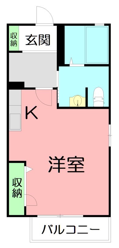 マロングレイス 101号室 間取り