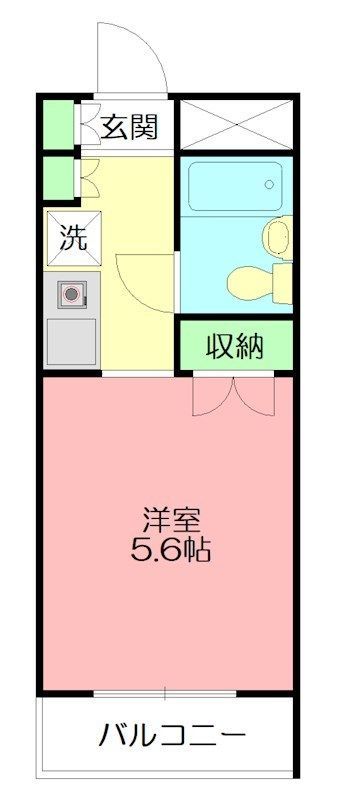 エストポルト 102号室 間取り