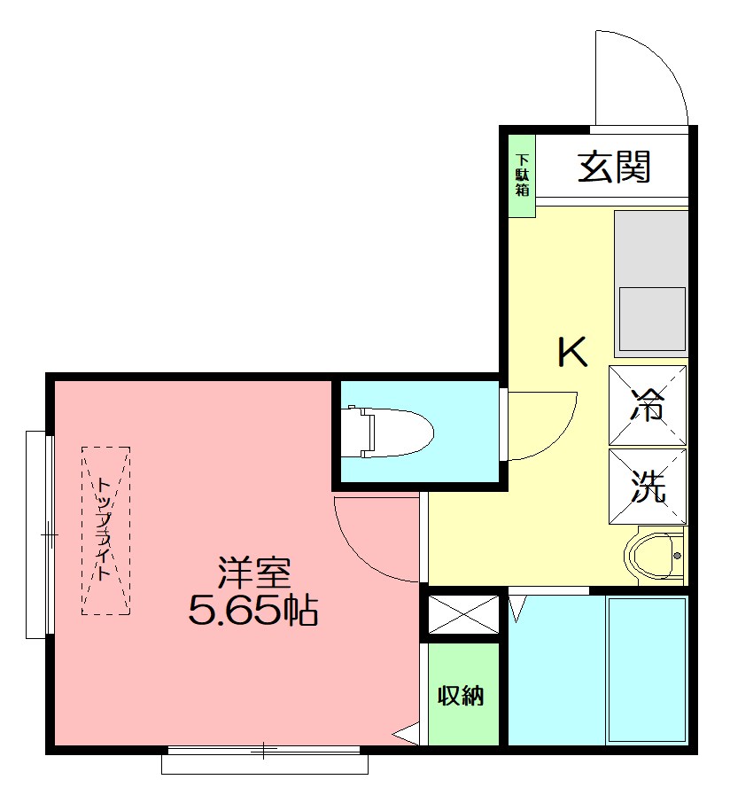RICCO　FORESTA 102号室 間取り
