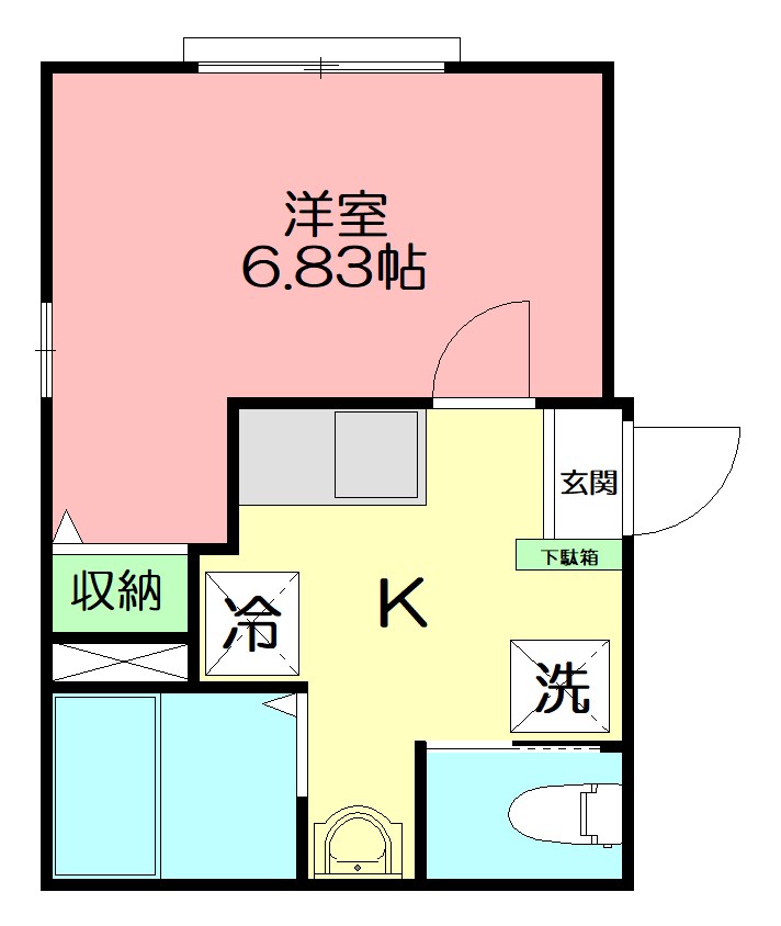 RICCO FORESTA 103号室 間取り