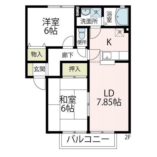 ウィンディア弐番館 202号室 間取り