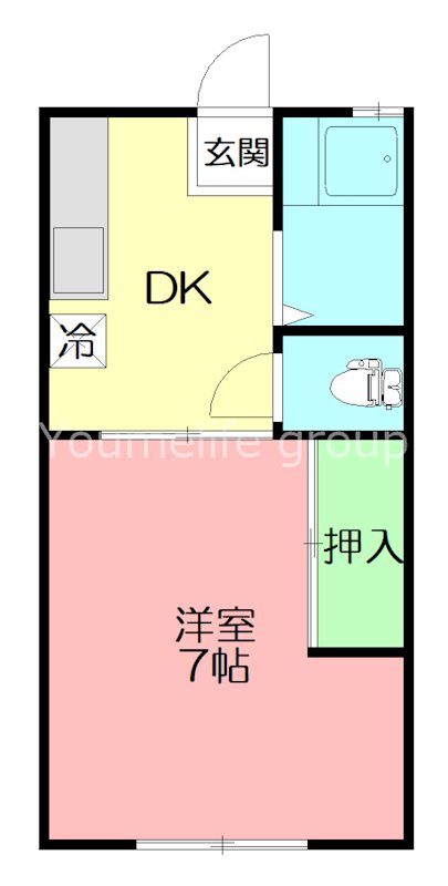 オレンジハイツⅡ 202号室 間取り