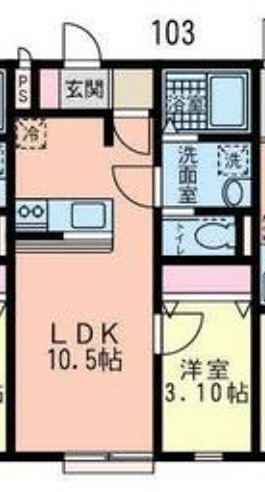 スターシップ 103号室 間取り
