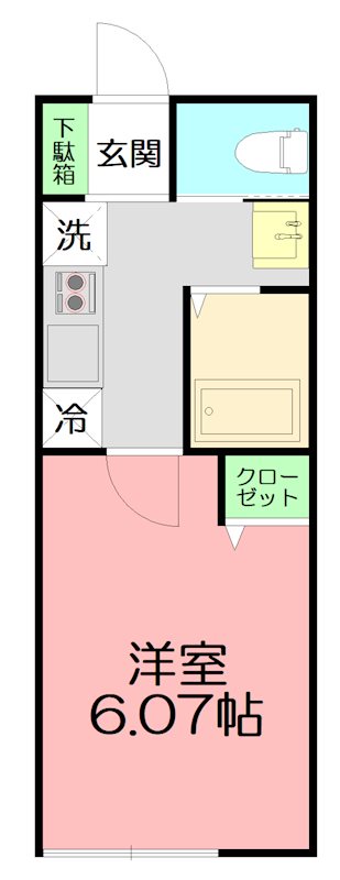 ブランノワールⅡ 106号室 間取り