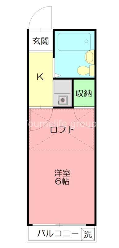パークヒル湘南 204号室 間取り