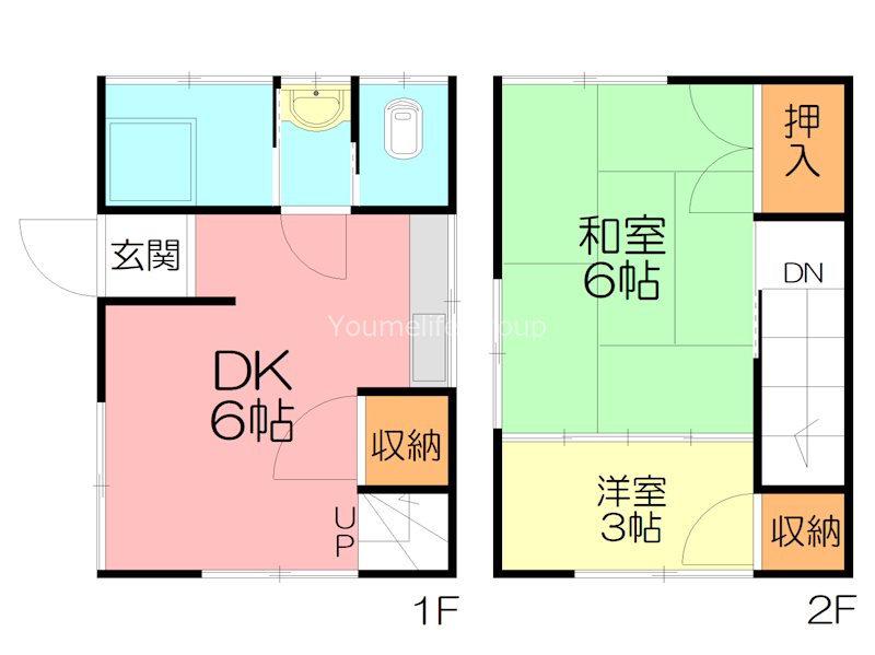 溝呂木貸家 間取り