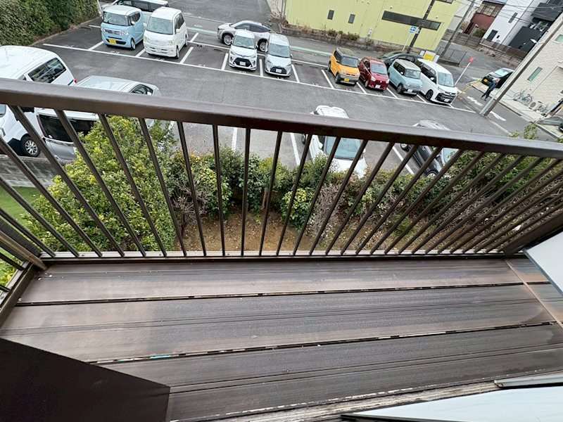 クリスタル・コーポ ベランダ