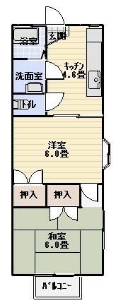 サンサーラ湘南　Ⅰ 3号室 間取り