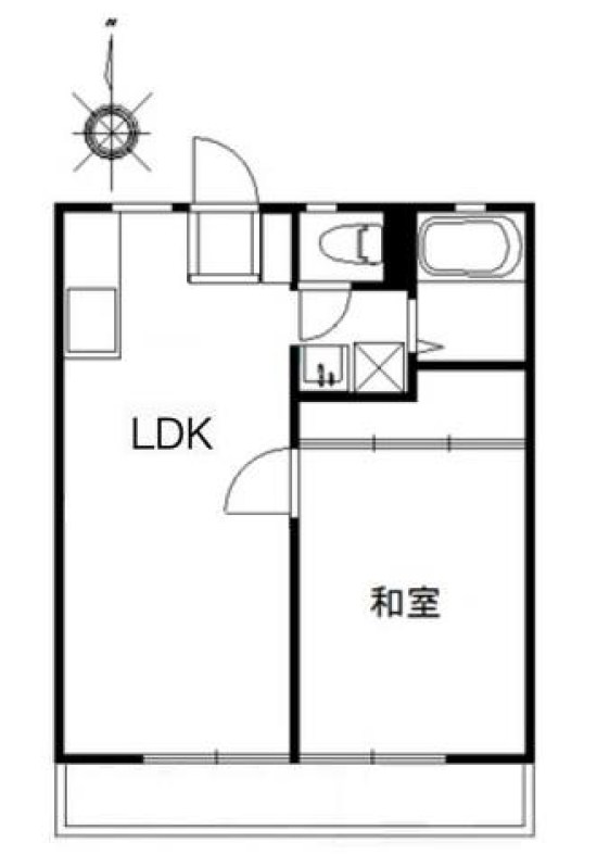 サンシティナルセA 202号室 間取り