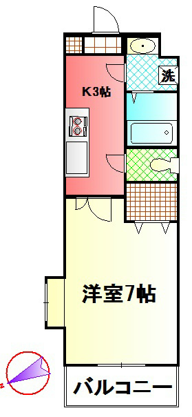 グランマノワール  301号室 間取り