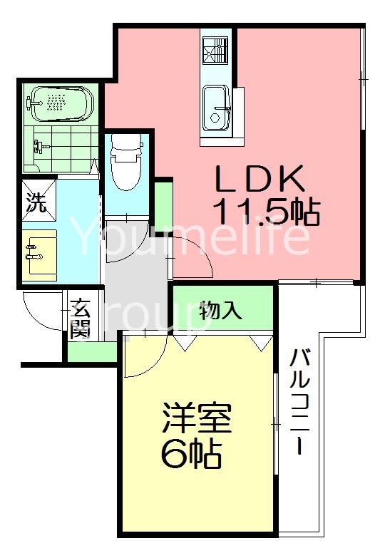 ウィステリア鵠沼 201号室 間取り