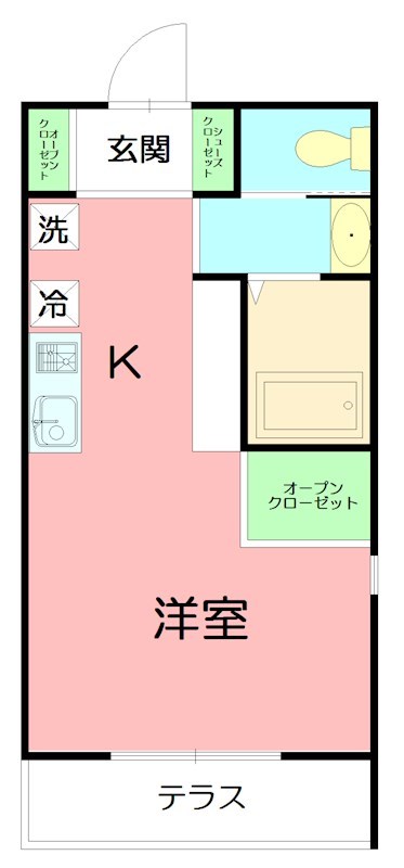 aruka013 104号室 間取り