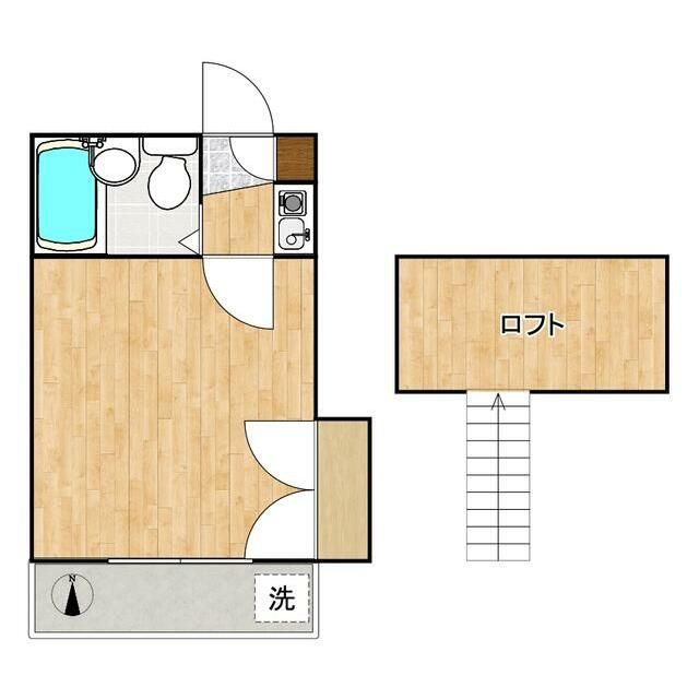 ヒルズ東海岸 202号室 間取り