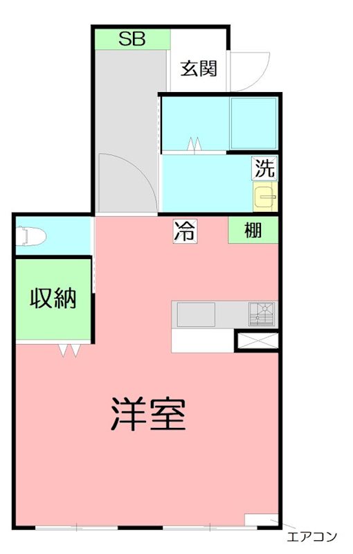 クララ湘南 102号室 間取り