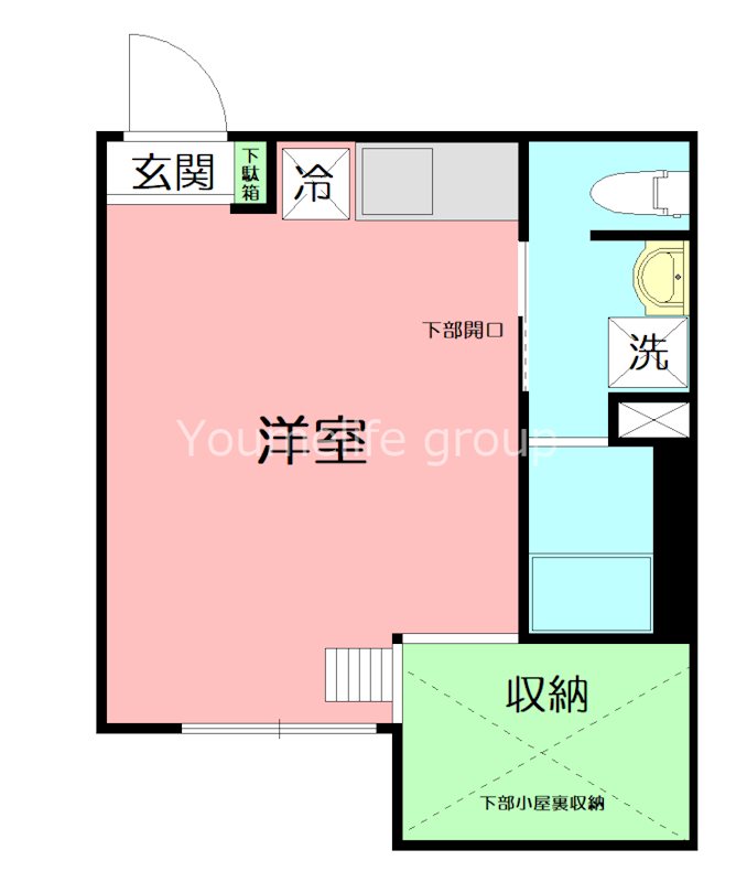 レガーメ東海 102号室 間取り