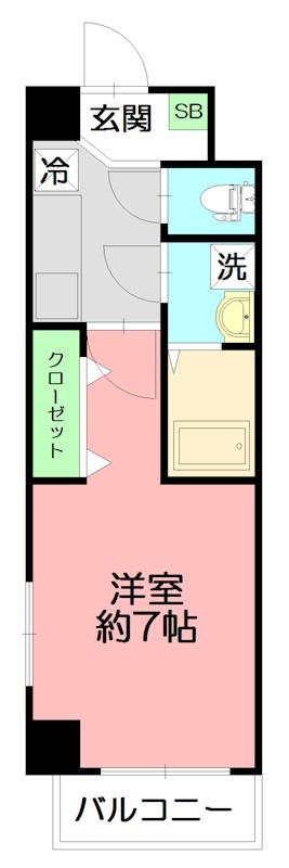 エターナル鶴巻 401号室 間取り