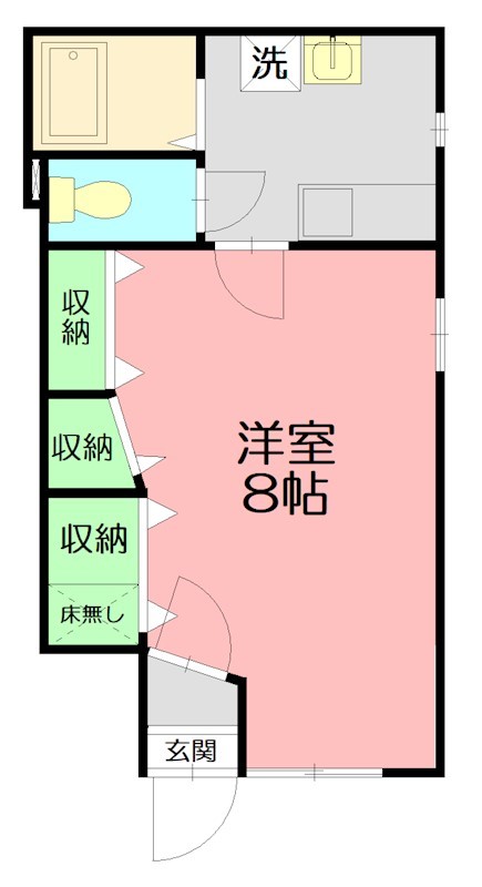 ソレディエ 103号室 間取り