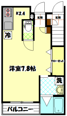 Noble ZecaMut 101号室 間取り
