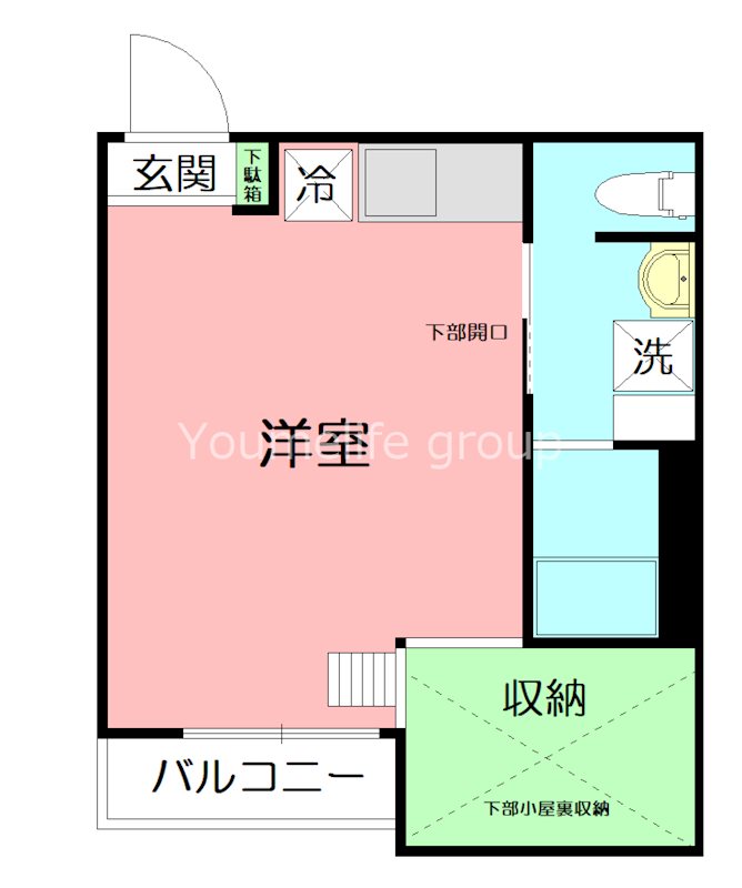 レガーメ東海 202号室 間取り