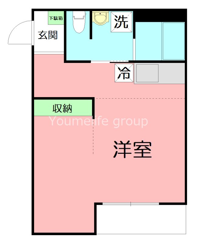 レガーメ東海 104号室 間取り