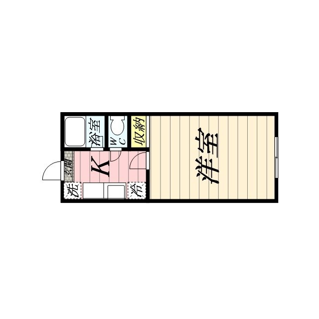 第一コーポ秀美 102号室 間取り