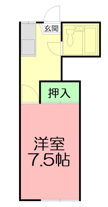 ムツミハイツ 105号室 間取り