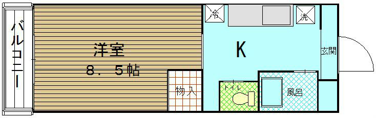 ベーネパラッツオアキ 110号室 間取り