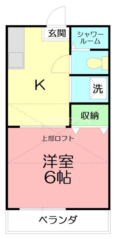 アークパル茅ヶ崎 206号室 間取り