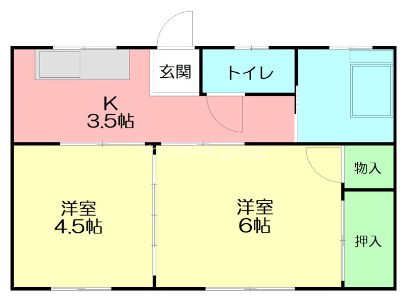 小野アパート2 213号室 間取り