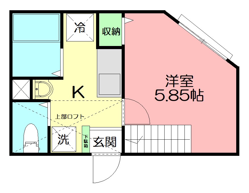 RICCO FORESTA 205号室 間取り